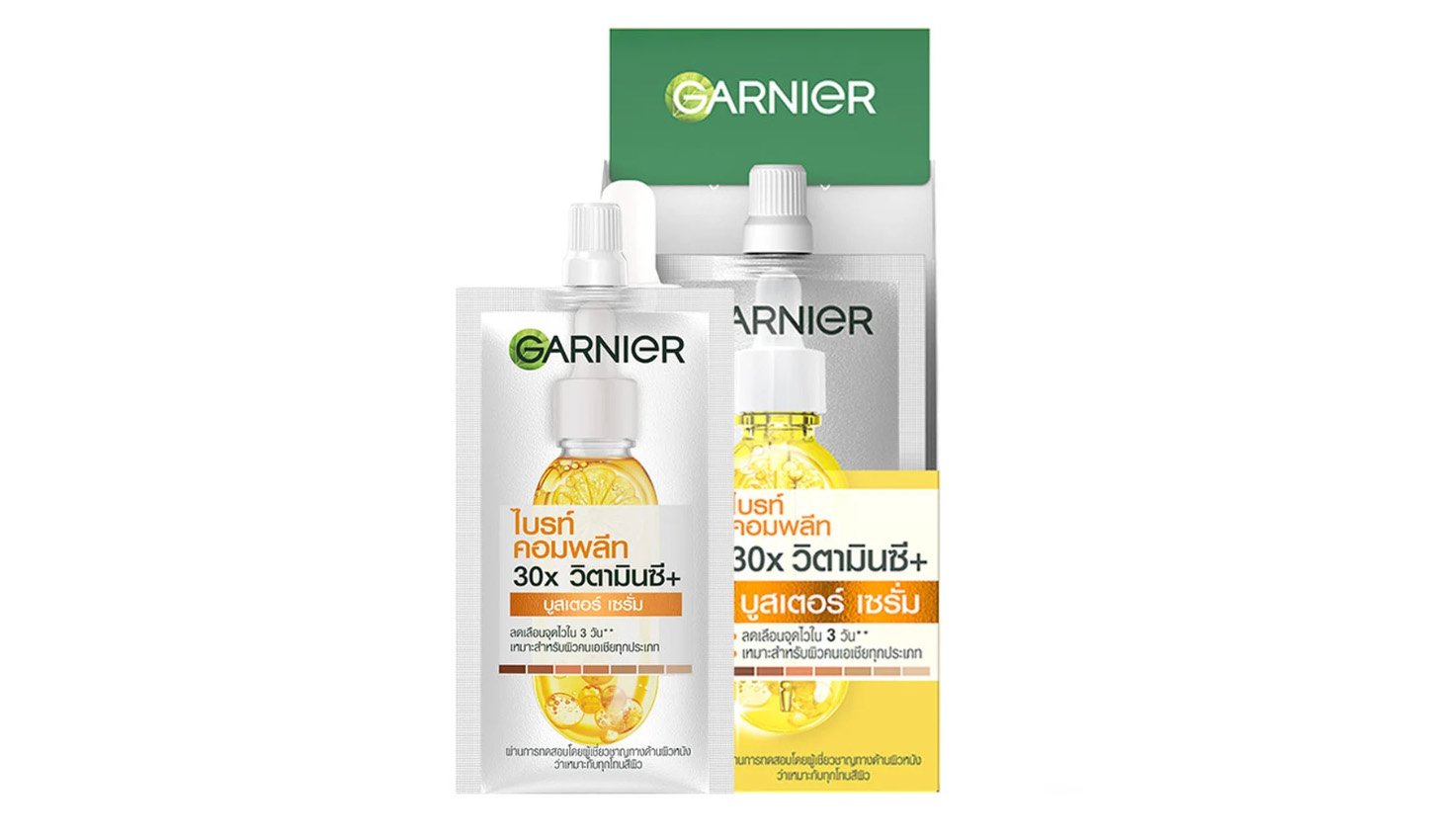 ทาครีมซองเซเว่น garnier