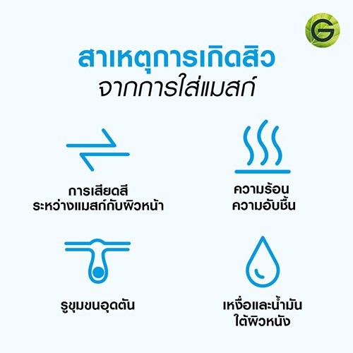 สาเหตุการเกิดสิวจากการใส่แมสก์