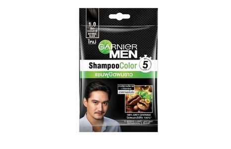 ยาย้อมผม Garnier Men Shampoo Color