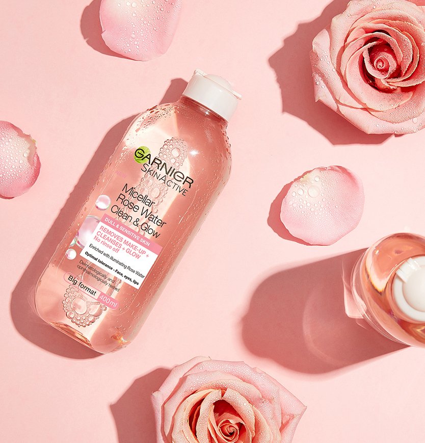 การ์นิเย่ ไมเซล่า คลีนซิ่ง โรส วอเตอร์ สำหรับผิวธรรมดา - ผิวแห้ง