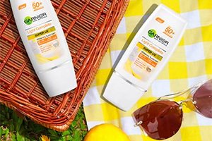 ครีมกันแดดสำหรับใบหน้า จากการ์นิเย่