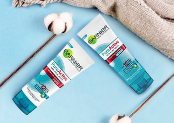 การ์นิเย่เพียวแอคทีฟ 12 in 1 โฟมล้างหน้า2 หลอด