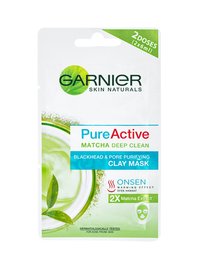 จบปัญหาสิวหัวดำด้วยมาร์คหน้าสารสกัดจากมัทฉะ การ์นิเย่ เพียว แอคทีฟ มัทฉะ ดีพ คลีน เคลย์ มาส์ก