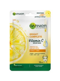 GARNIER SKIN NATURALS BRIGHT COMPLETE VITAMIN C SERUM MASK front