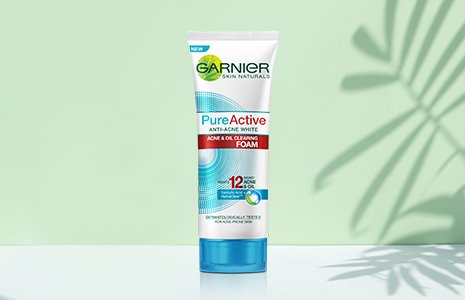 การ์นิเย่ สกิน แนทเชอรัลส์ เพียวแอคทีฟ แอคเน่ แอนด์ ออยล์ เคลียริ่ง โฟม