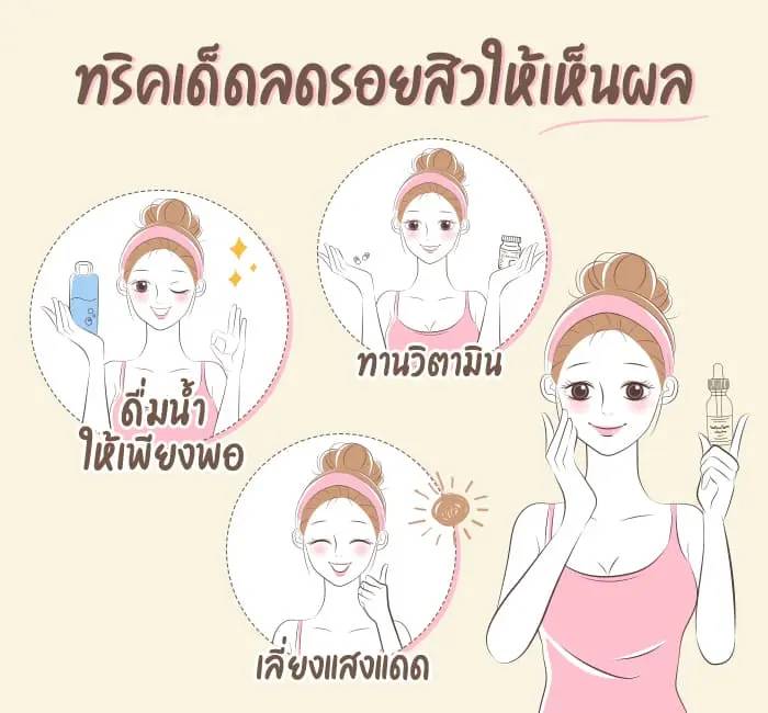 วิธีลดรอยสิว