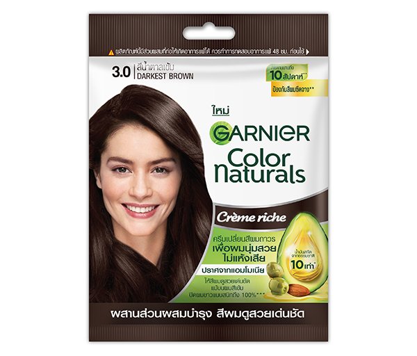 ยาย้อมผม การ์นิเย่ สีน้ำตาลเข้ม