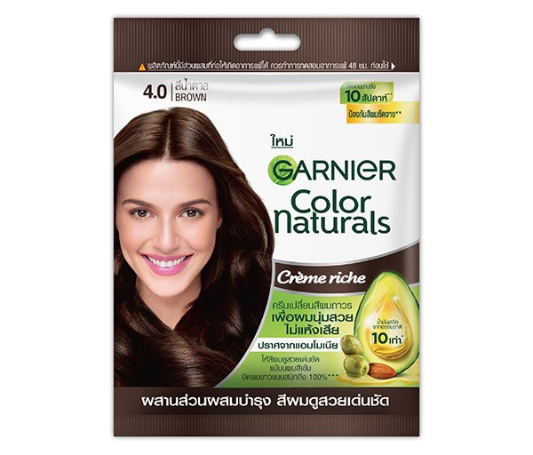 ยาย้อมผม การ์นิเย่ สีน้ำตาล