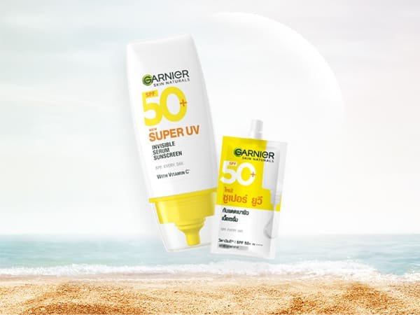 การ์นิเย่ ซูเปอร์ ยูวี-อินวิซิเบิ้ล เซรั่ม ซันสกรีน SPF 50+PA++++