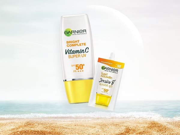 การ์นิเย่ ไบรท์ คอมพลีท ซุปเปอร์ ยูวี เอสพีเอฟ50+/พีเอ++++ สูตรสีแนทเชอรัล