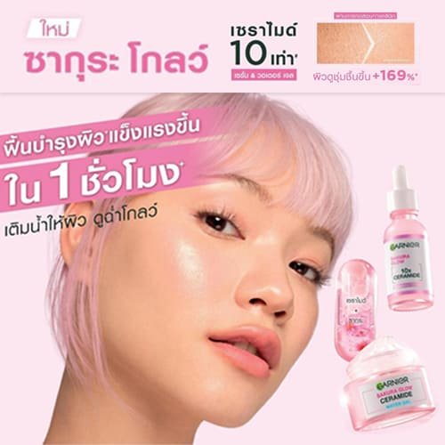 Garnier Sakura Glow Ceramide Water Gel