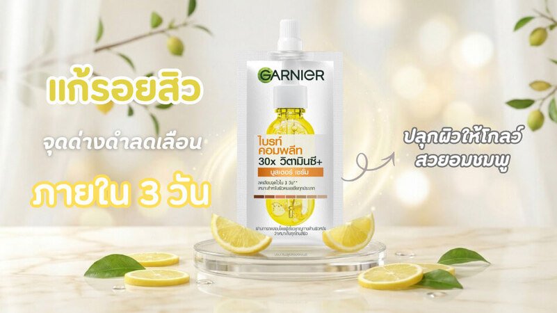 ผิวใสไกลจุดใน  3 วัน