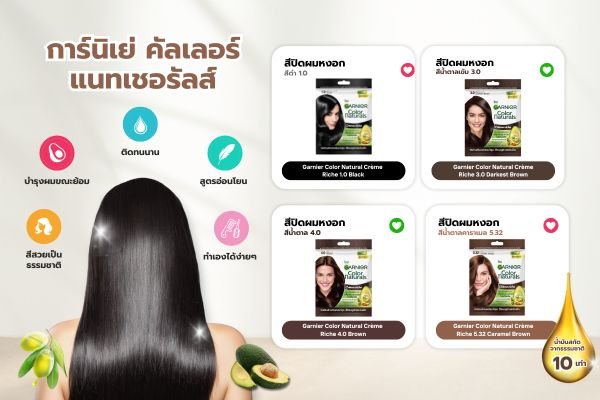 สีผมปิดหงอก Garnier