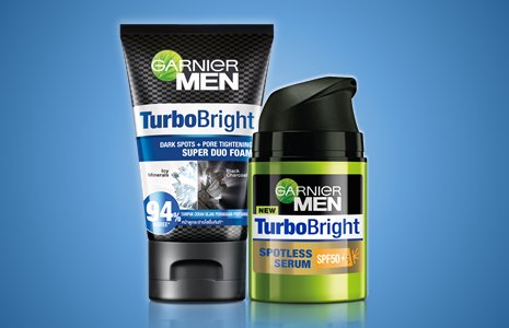 โฟมล้างหน้าผู้ชายและครีมทาหน้าผู้ชาย จาก Garnier